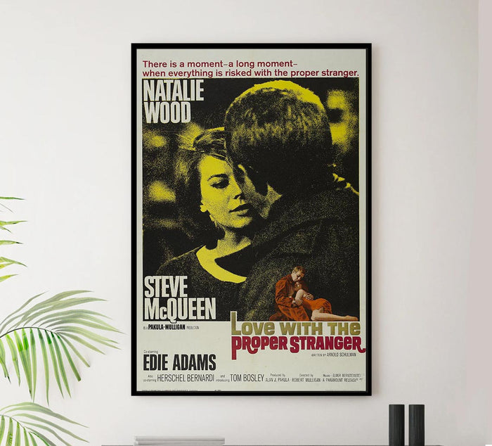 Love with the Proper Stranger 1963 - Steve McQueen - Vintage Classic Movie Poster