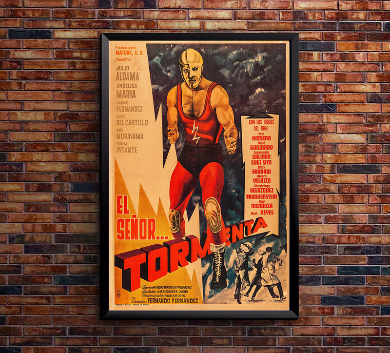 Tormenta - Lucha Mexican Wrestling Poster