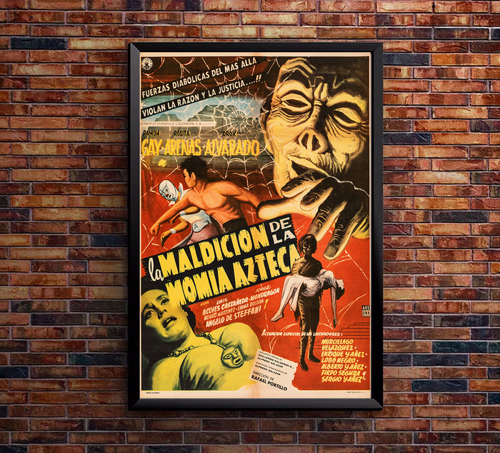 The Curse of the Aztec Mummy - Lucha Mexican Wrestling Poster