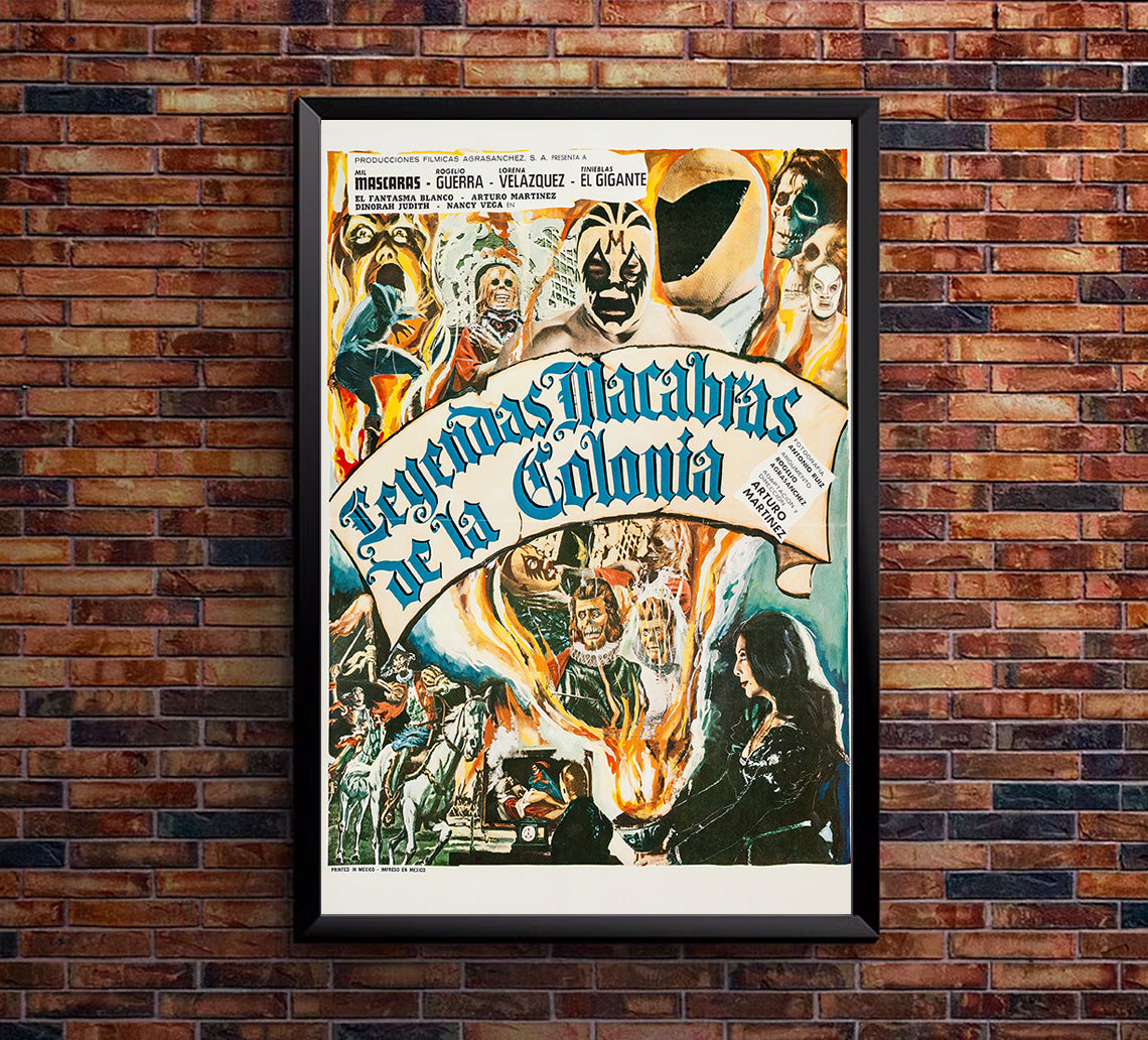 Legends of the Colony - Mil Mascaras - Lucha Mexican Wrestling Poster