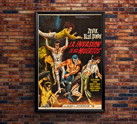 The Invasion of the Dead - Santo  - Lucha Mexican Wrestling Poster