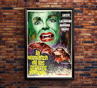 Revenge of the Vampire Women - Santo - Lucha Mexican Wrestling Poster