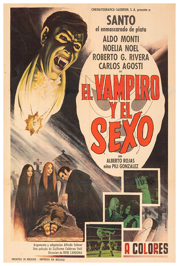 The Vampire - Lucha Mexican Wrestling Poster