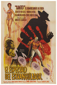 The Spector of the Strangler - Lucha Mexican Wrestling  Horror Movie Poster