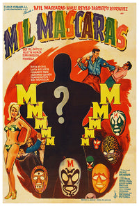 Mil Mascaras - Lucha Mexican Wrestling Poster