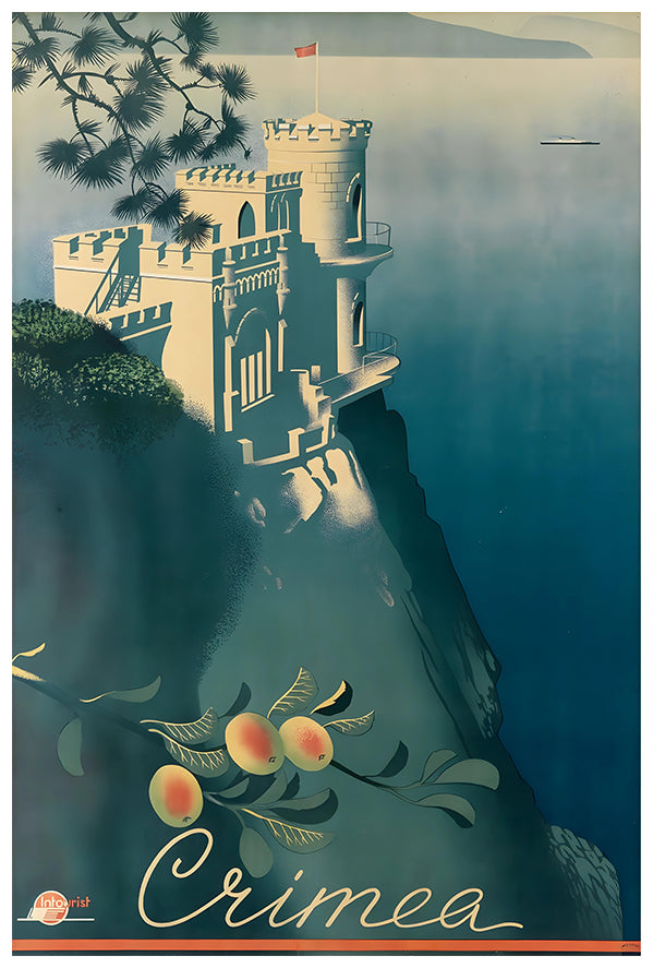 Ukraine - Crimea - Vintage Travel Poster
