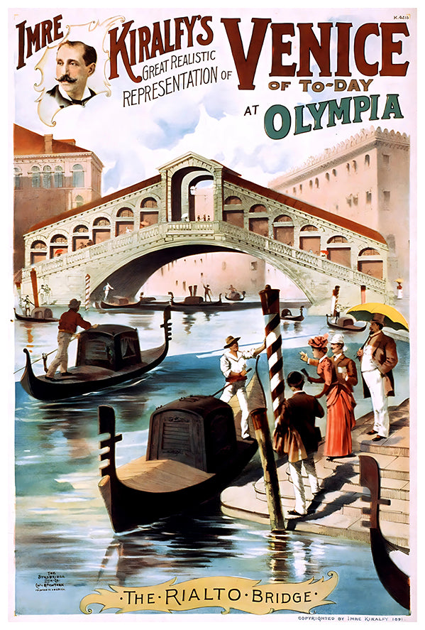 Venice Of The Day At Olympia - Vintage Travel Poster