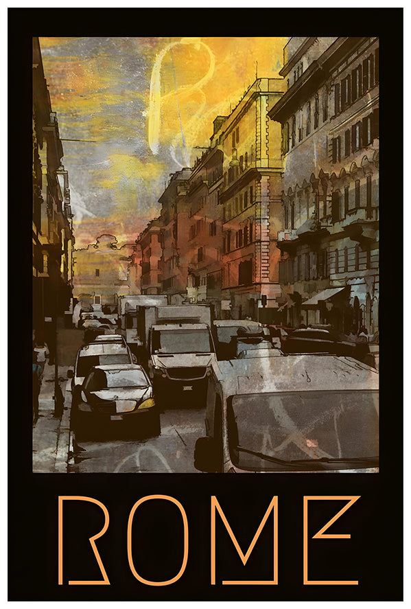 Italy - Rome - Vintage Travel Poster