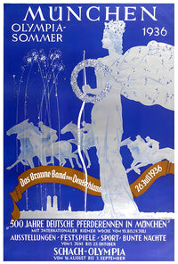 Munchen 1936 - Vintage Travel Poster