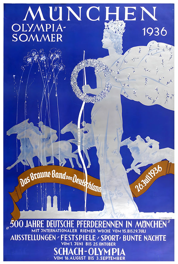 Munchen 1936 - Vintage Travel Poster