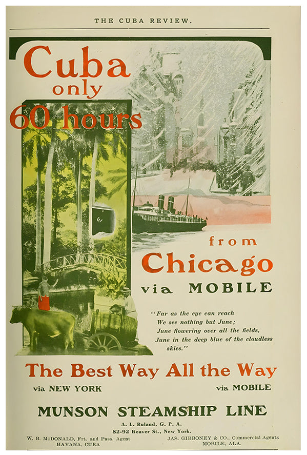 Munson Steamship Line - New York - Vintage Travel Poster