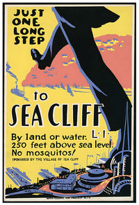 Sea Cliff - Vintage Travel Poster