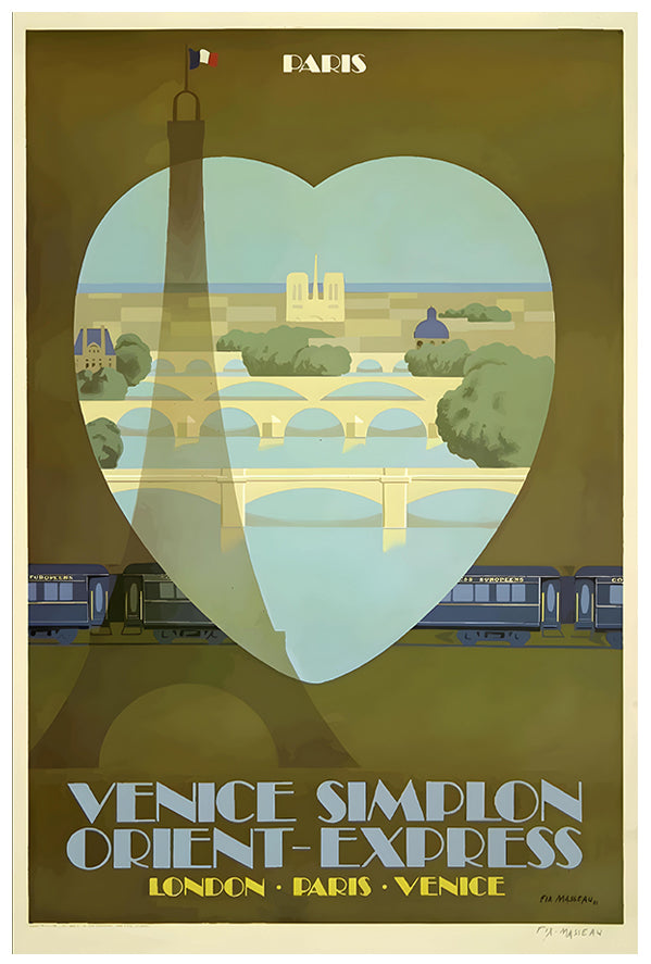 Venice Simplon Orient Express - Vintage Travel Poster