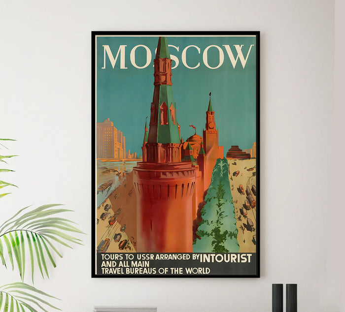 Russia - Moscow - Vintage Travel Poster