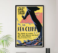 Sea Cliff - Vintage Travel Poster