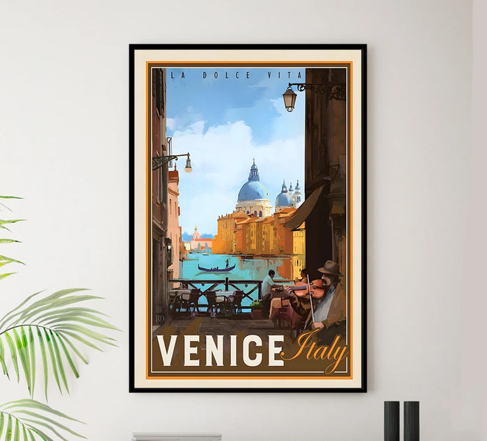Italy - Venice 3 - Vintage Travel Poster