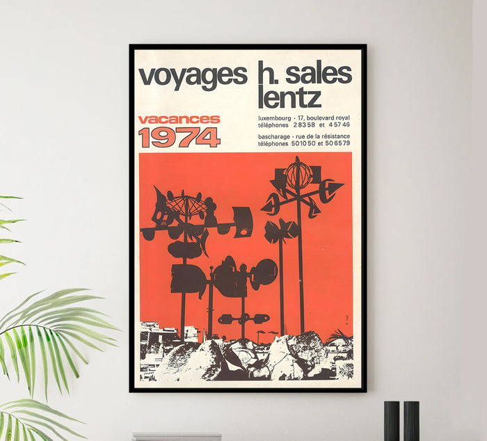 Luxembourg Vacations 1974 - Vintage Travel Poster