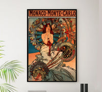Monaco - Monte Carlo - Vintage Travel Poster