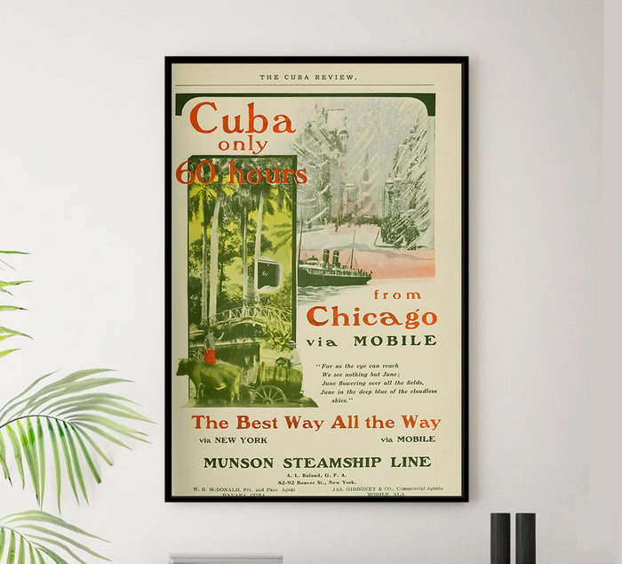 Munson Steamship Line - New York - Vintage Travel Poster