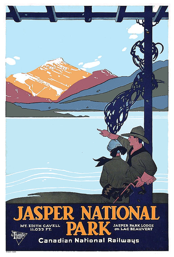 Canada - Jasper National Park - Canadian National Railways - Vintage Travel Poster