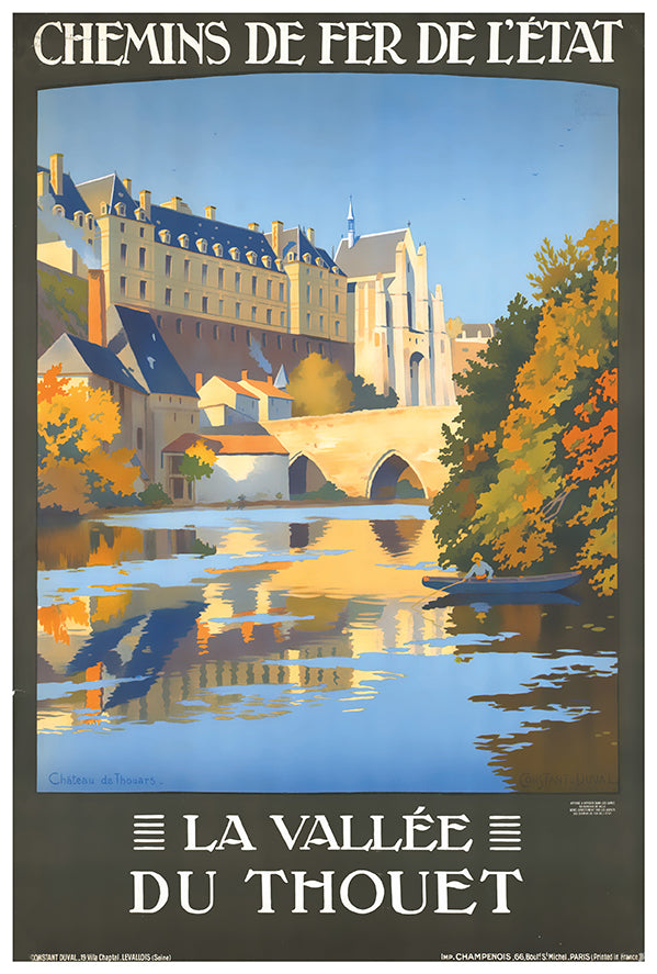 France - Chemins - De Fer De Letat - Vintage Travel Poster