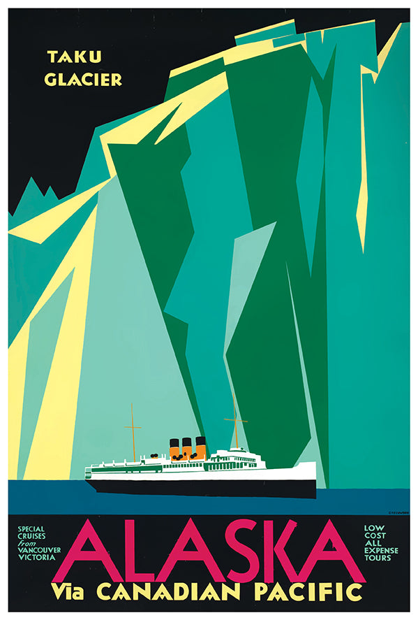 Canadian Pacific Cruise Ships - Alaska - Vintage Travel Poster