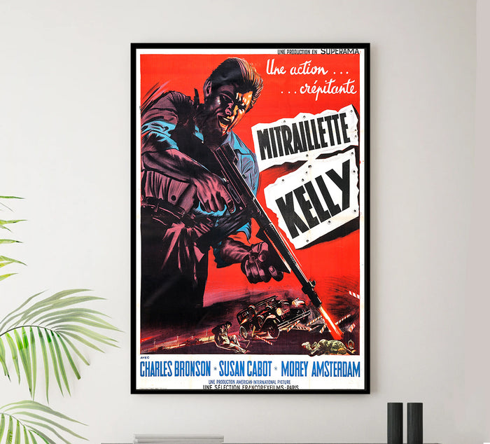 Machine Gun Kelly 1958 - France - Classic Movie Poster
