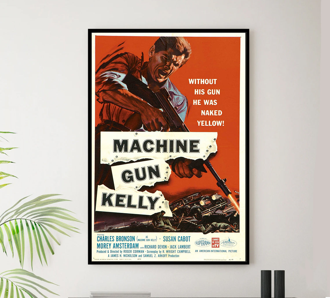 Machine Gun Kelly 1958 - Charles Bronson - US - Classic Movie Poster