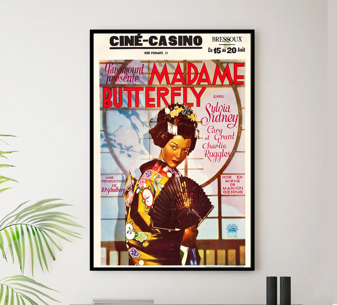 Madame Butterfly 1932 - Cary Grant - Belgium - Classic Movie Poster