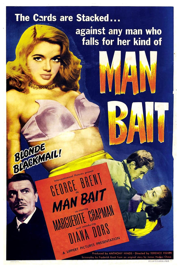 Man Bait aka The Last Page 1952 - Vintage Classic Movie Poster