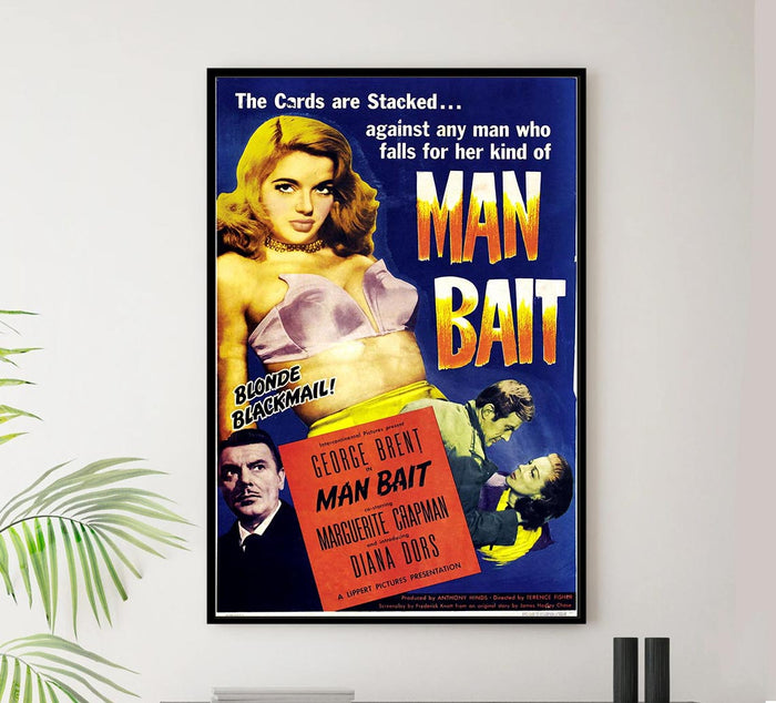 Man Bait aka The Last Page 1952 - Vintage Classic Movie Poster
