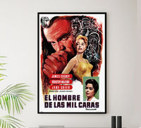 Man of a Thousand Faces 1957 - James Cagney - Spain - Classic Movie Poster