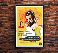 Man of a Thousand Faces 1957 - James Cagney - US - Classic Movie Poster