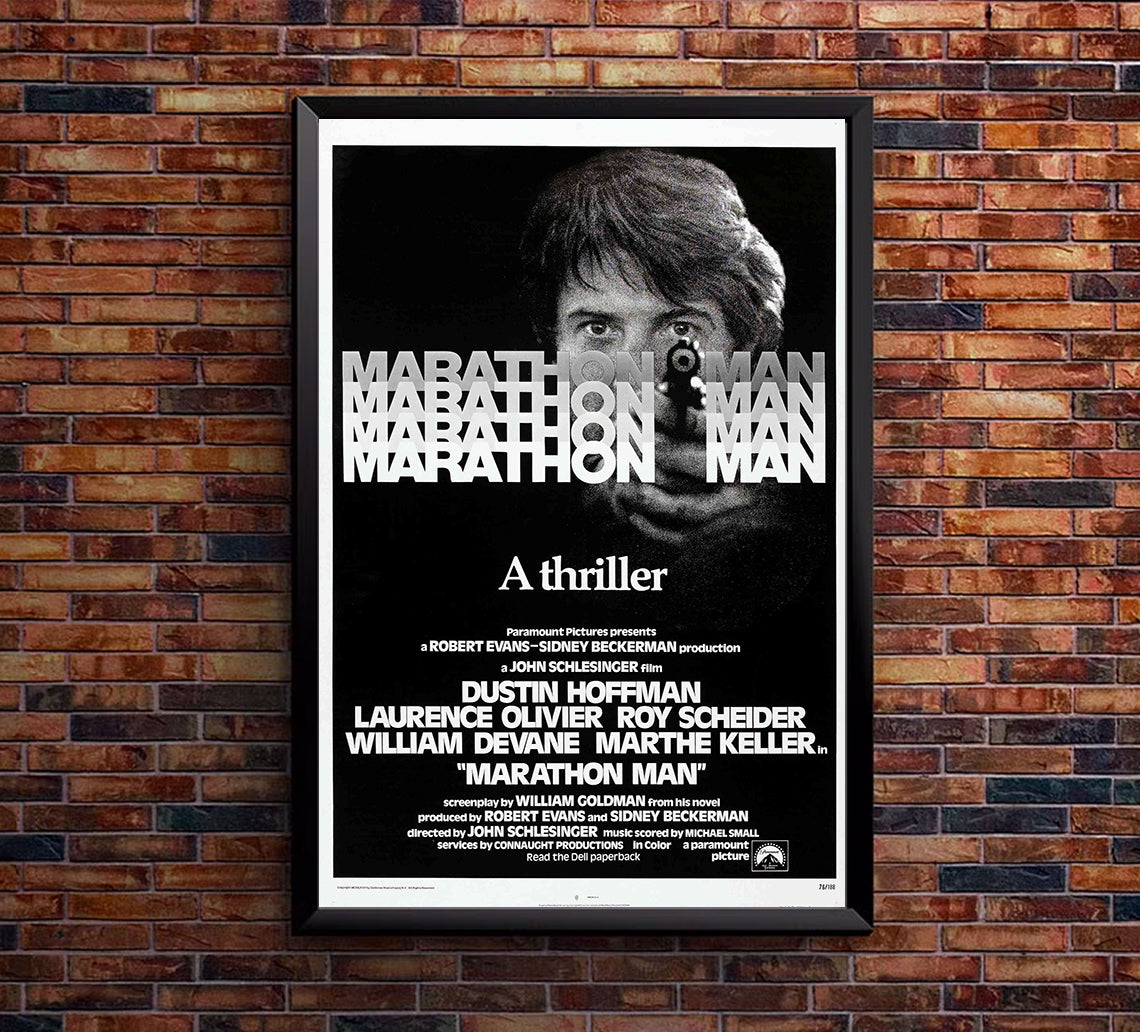 Marathon Man 1976 - Laurence Olivier - US - Classic Movie Poster