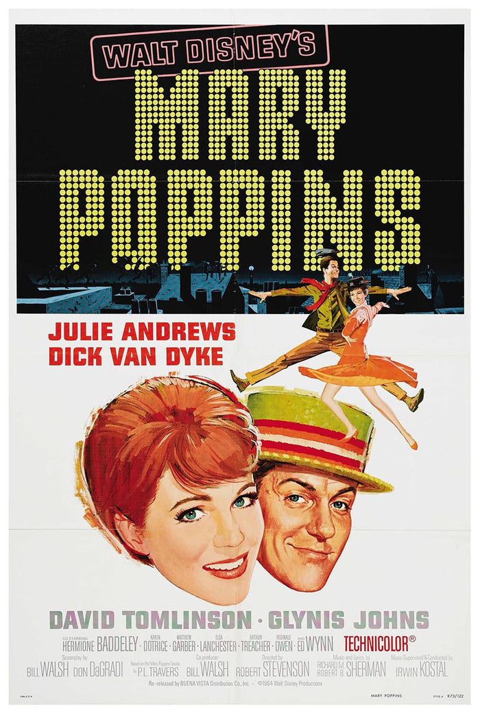 Mary Poppins 1964 - Vintage Classic Movie Poster