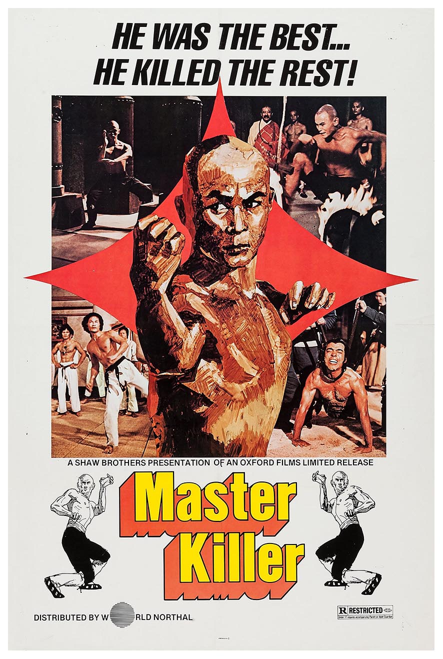 Master Killer - Gordon Liu - 1978 - Vintage Classic Kung Fu Movie Poster