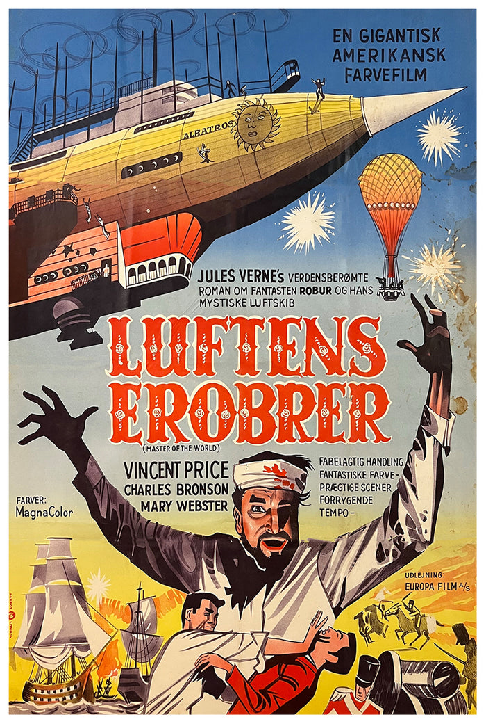 Master of the World 1961 - Denmark - Classic Movie Poster