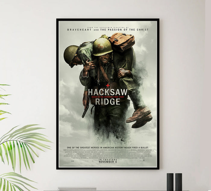 Hacksaw Ridge - Mel Gibson - Vintage Movie Poster