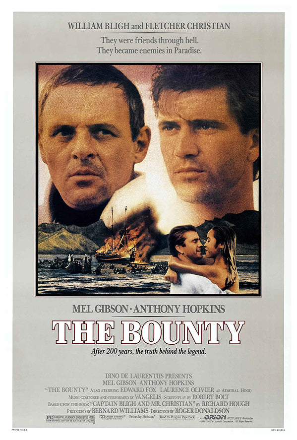 The Bounty - Mel Gibson - Vintage Movie Poster