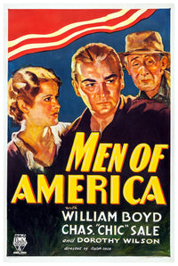 Men of America 1932 - William Boyd - Classic Western Movie Poster