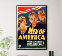 Men of America 1932 - William Boyd - Classic Western Movie Poster