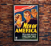 Men of America 1932 - William Boyd - Classic Western Movie Poster