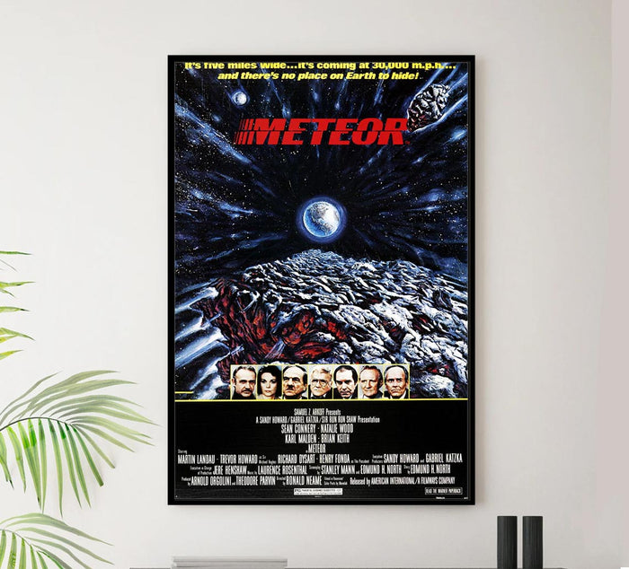 Meteor 1979 - Sean Connery - Vintage Classic Movie Poster