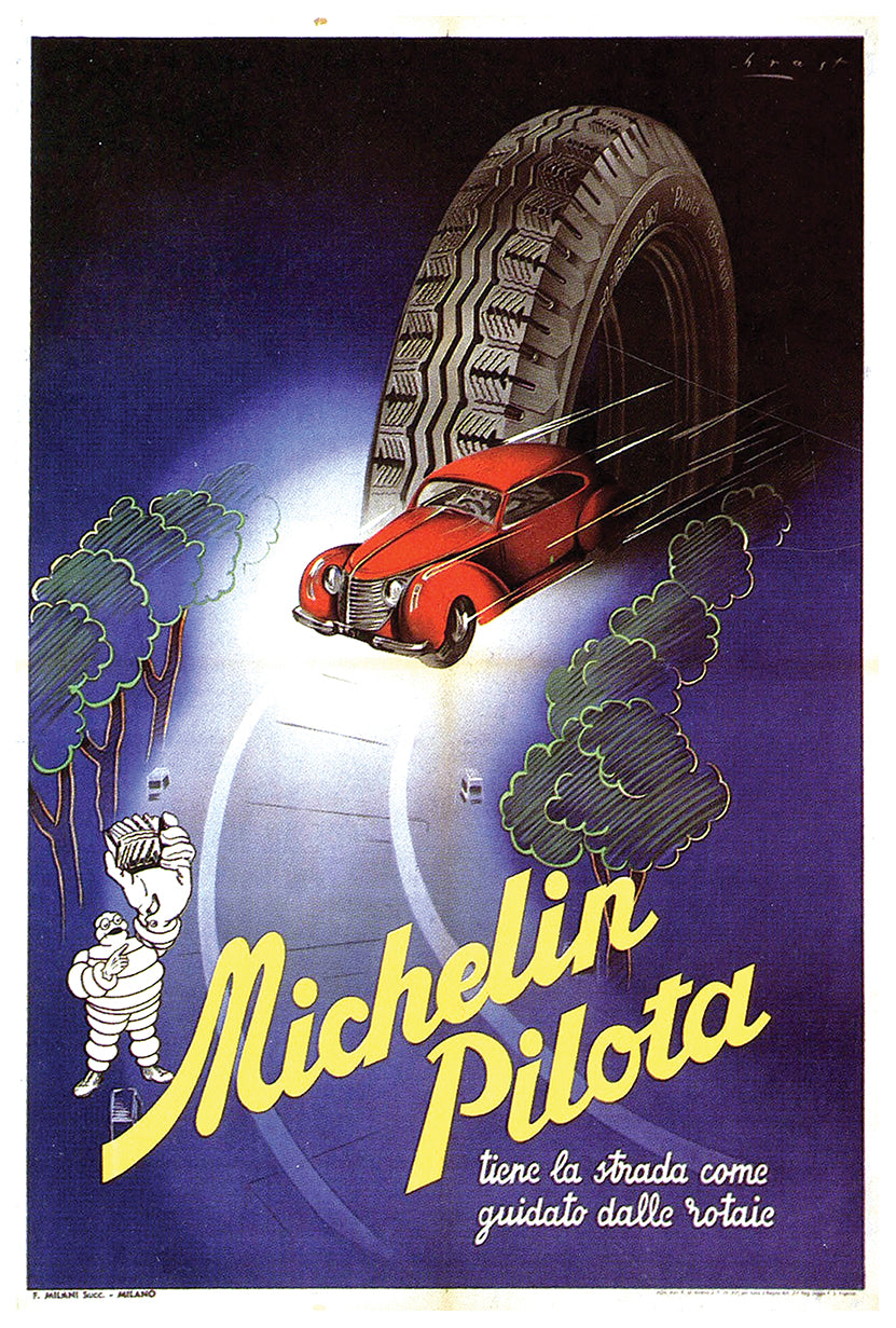 Michelin Pilota - Vintage Automobile Racing Poster