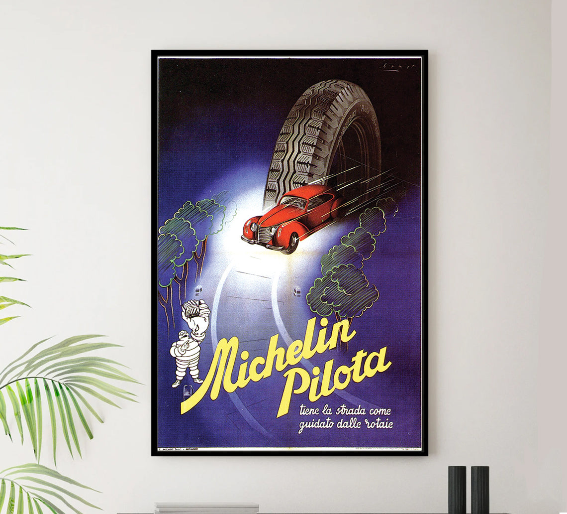 Michelin Pilota - Vintage Automobile Racing Poster