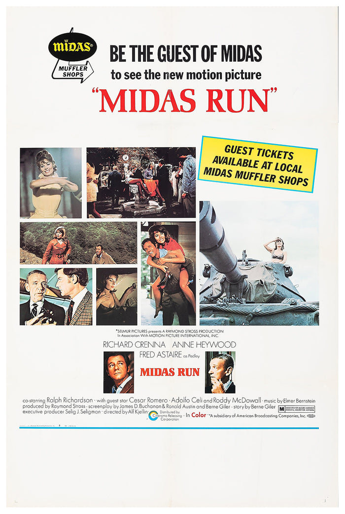 Midas Run 1969 - US - Classic Movie Poster