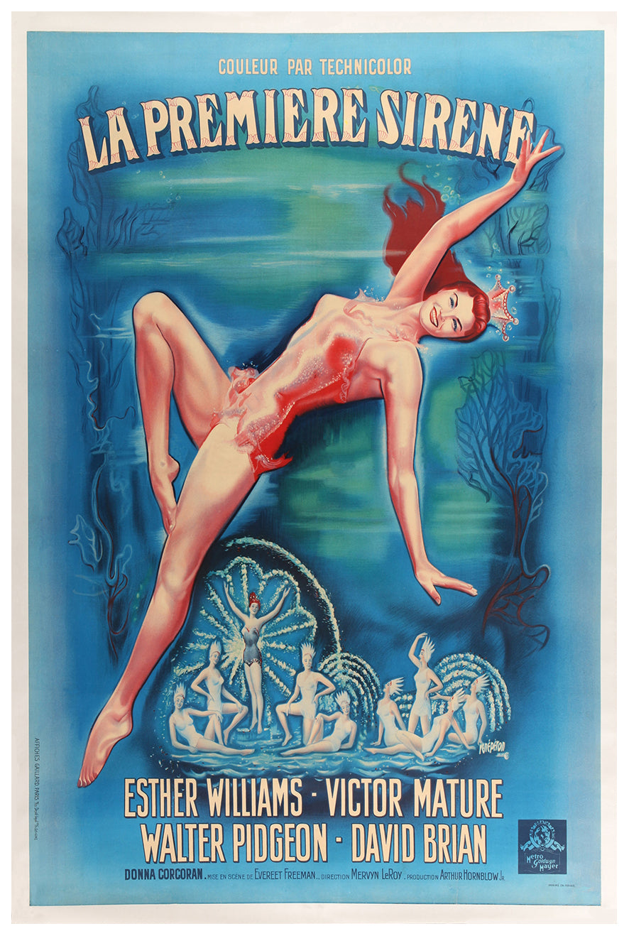 Million Dollar Mermaid 1952 - Esther Williams - France - Classic Movie Poster