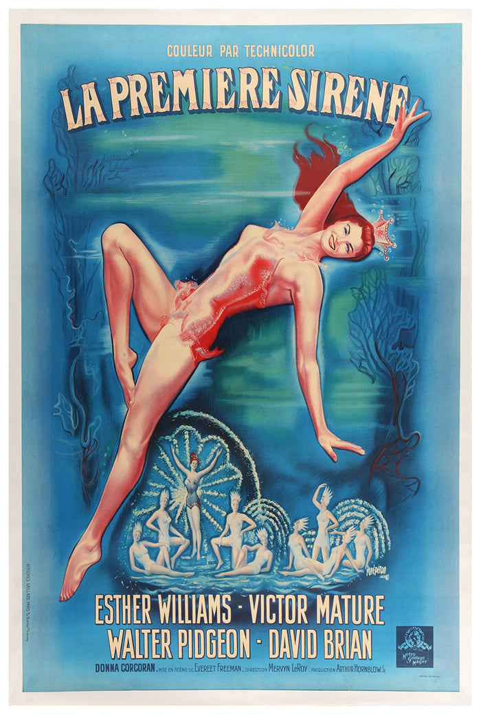 Million Dollar Mermaid 1952 - Esther Williams - France - Classic Movie Poster