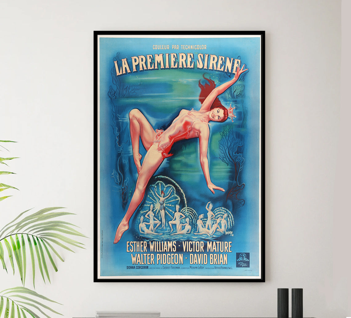 Million Dollar Mermaid 1952 - Esther Williams - France - Classic Movie Poster