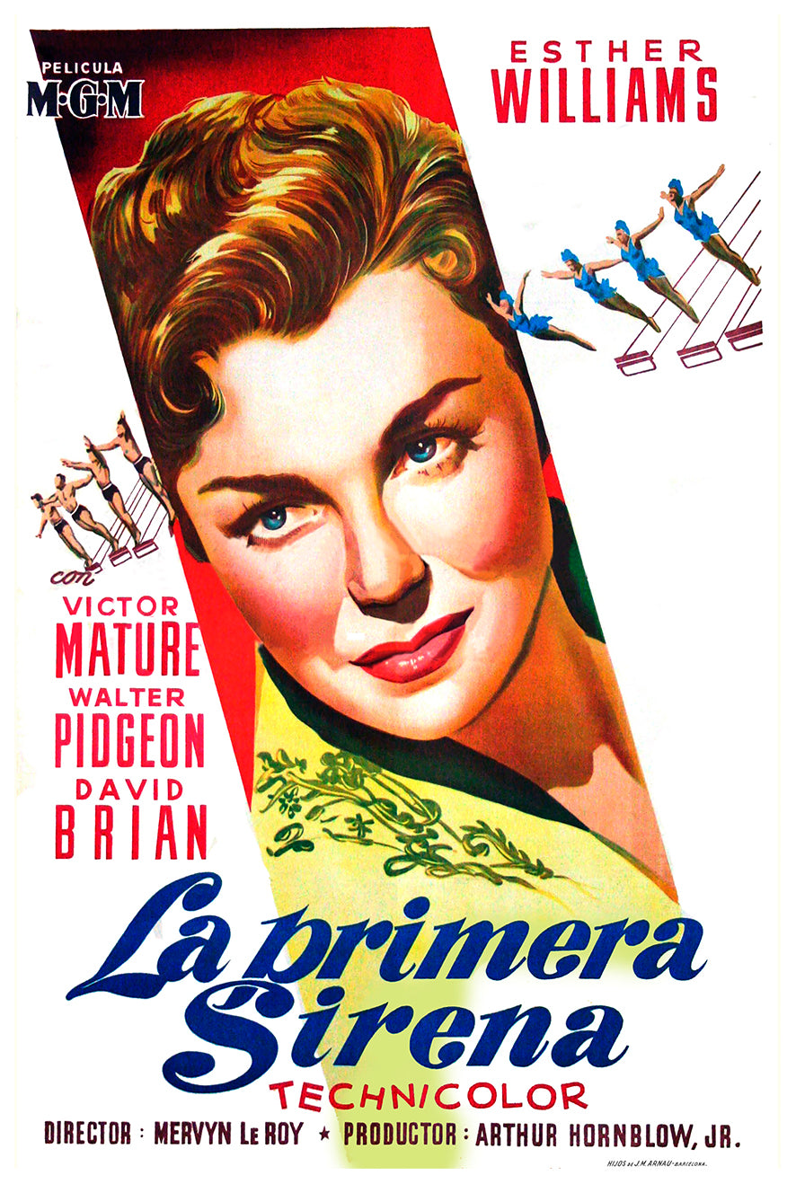 Million Dollar Mermaid 1952 - Esther Williams - Spain - Classic Movie Poster